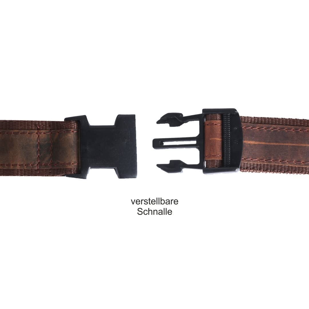 Büffelleder Bauchtasche Herren, Damen Echt Leder Hüfttasche Tracking Design Logo