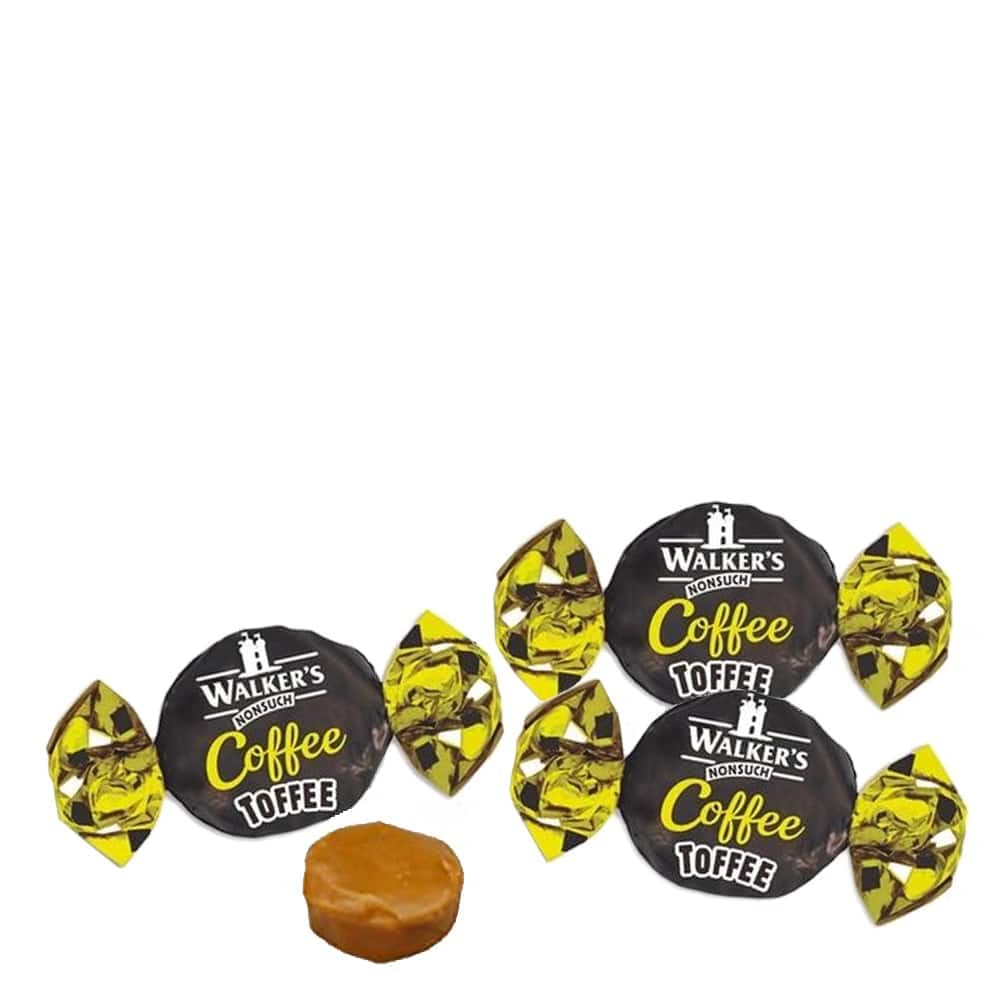 Walkers Coffee Toffee 2.5kg Bulk Tub | Individually Wrapped Classic Creamy & Chewy Sweets | Vegetarian Candy for Sharing & Parties
