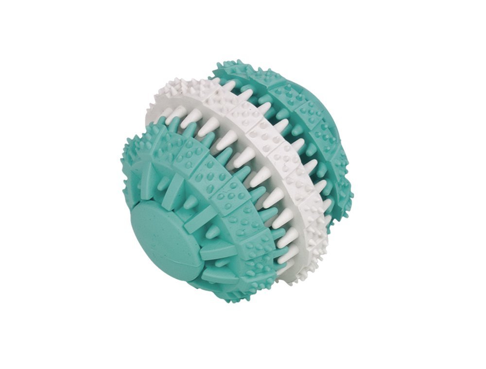 Nobby Pet Turquoise Rubber Ball For Dogs Dental Line