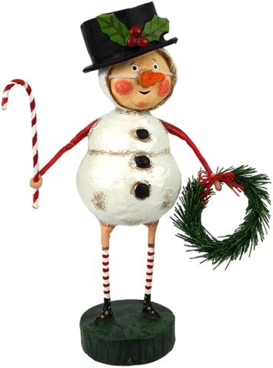 CHILLY WILLY Polyresin Candy Cane Wreath 11057