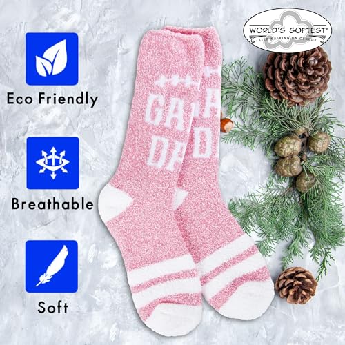 Image of World's Softest Cozy Collection Crew Socks - Smooth Multi Colors Cozy Socks - Knit Top Holiday Spirit Fashion Socks