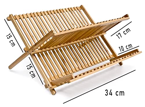 EM HOME Lavastoviglie Scolapiatti in Legno di
