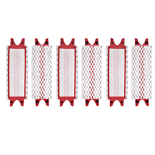 Kuinayouyi 6 piezas compatibles con la fregona Vileda Ultramax de microfibra de repuesto para fregona plana