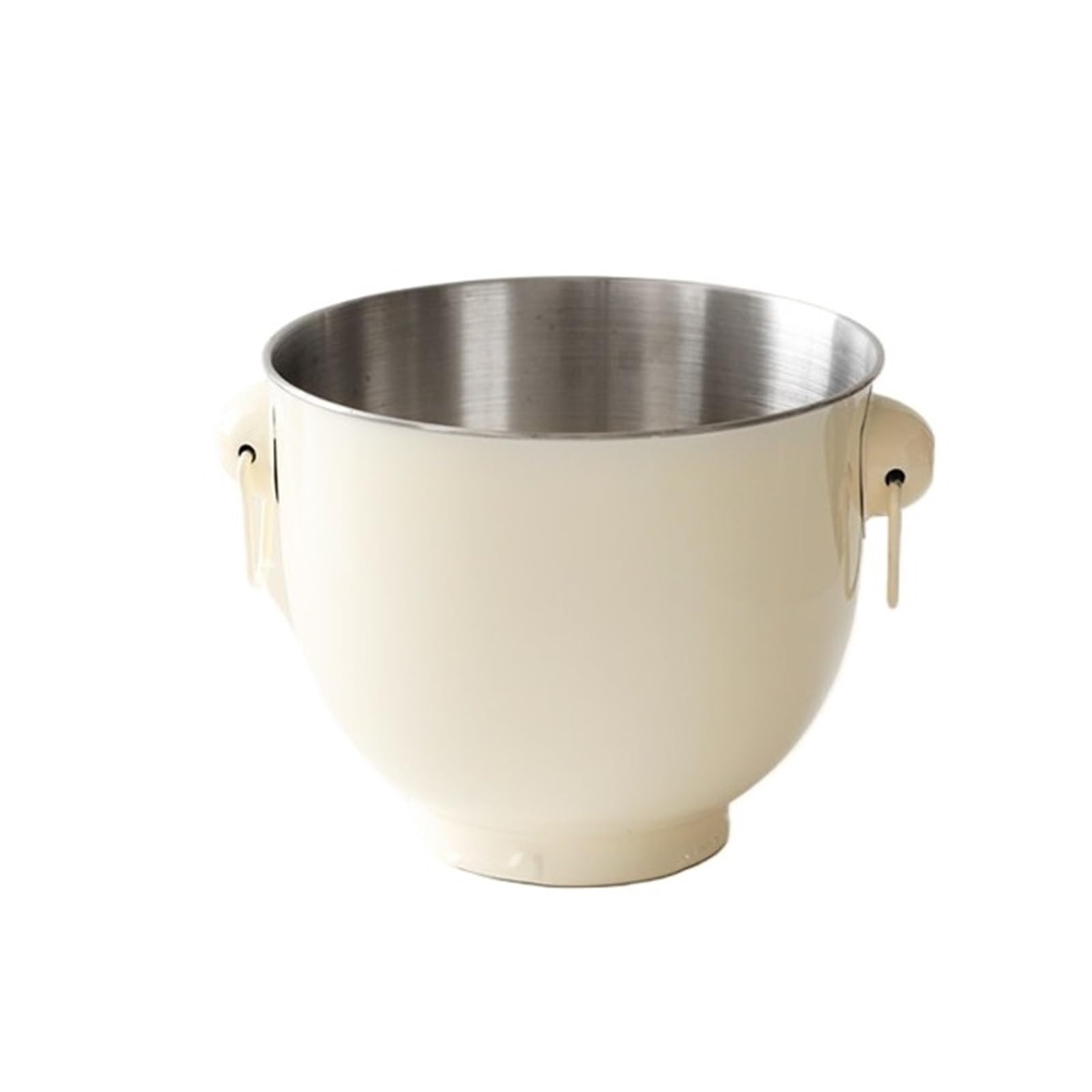 zhangrui1888 Ice Bucket Stainless Steel Double Ring Handle Ice Bucket Commercial Ice & Beverage Bucket(White)