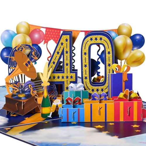 Magic Ants Tarjeta de felicitación de 40 aniversario con diseño de 40 años