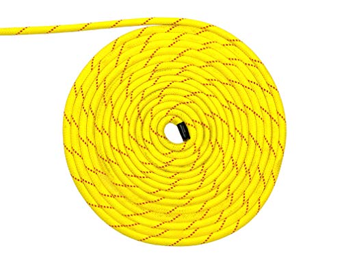 Pelican Rope NFPA Polypropylene Rope (3/8 inch) – Water Throw Line, Buoyant, High Visibility, Lightweight, Floating Line (150 feet - Yellow)