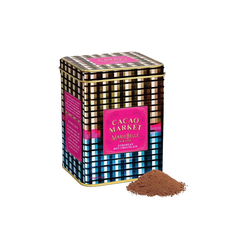 MarieBelle New York Cacao Market European Hot Chocolate, 10oz Tin, Premium Gourmet Blend