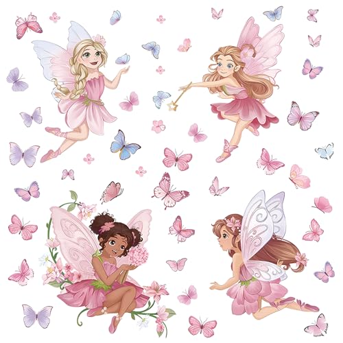 Vinilo decorativo hada para dormitorio de niñas