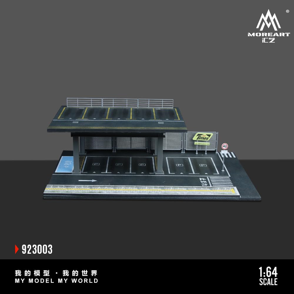 Amazon.com: MoreArt Steel Structure Parking Platform Diorama 1:64