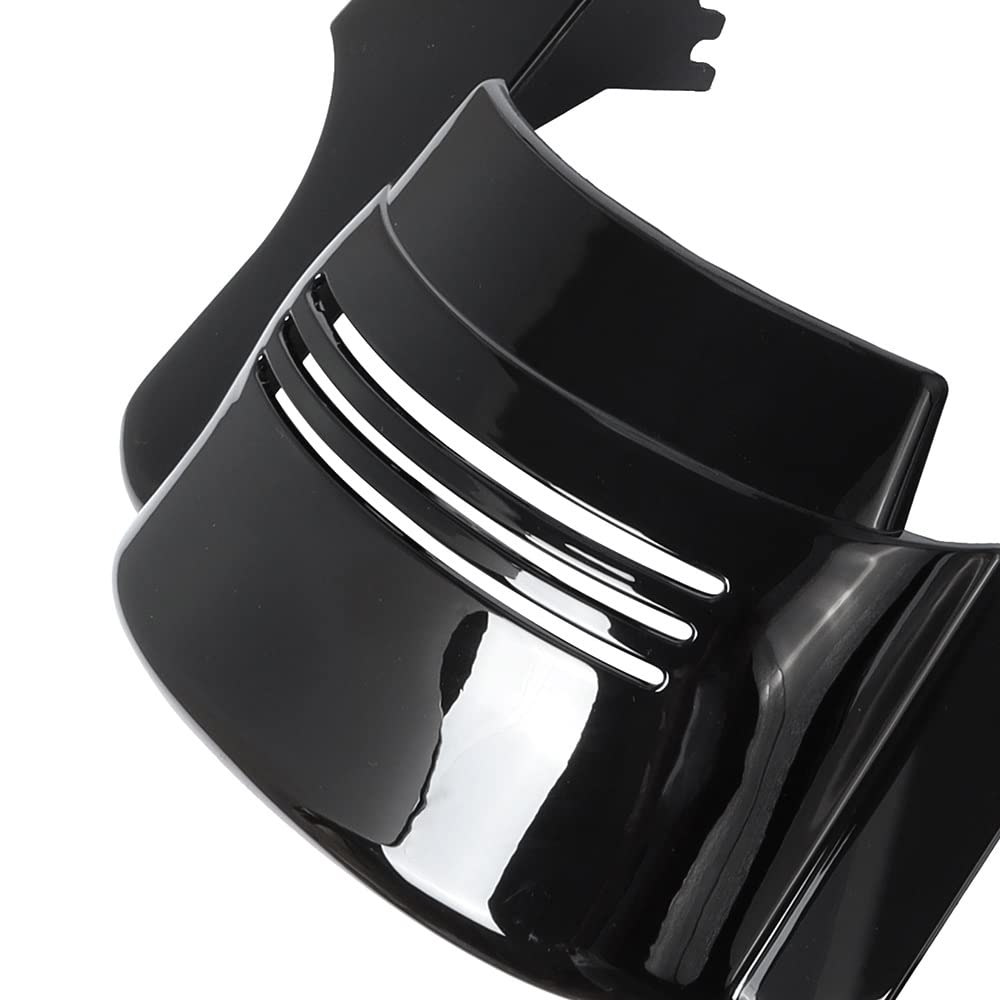 Antispruzzo Universale Moto Per Harley Per Touring Per Electra Street Per Road Glide Per Moto Ultra Classic Gloss Black Estensione Del Parafango Posteriore Allungato Da 5" Parafango Moto