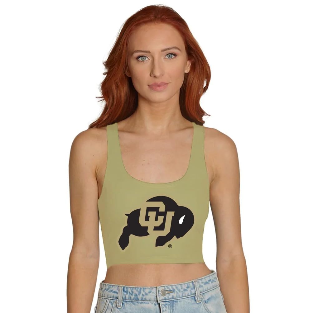 Women's College Gameday Crop Top - Colorado Buffaloes Tailgate Tank, One Size Fits Most - View #9