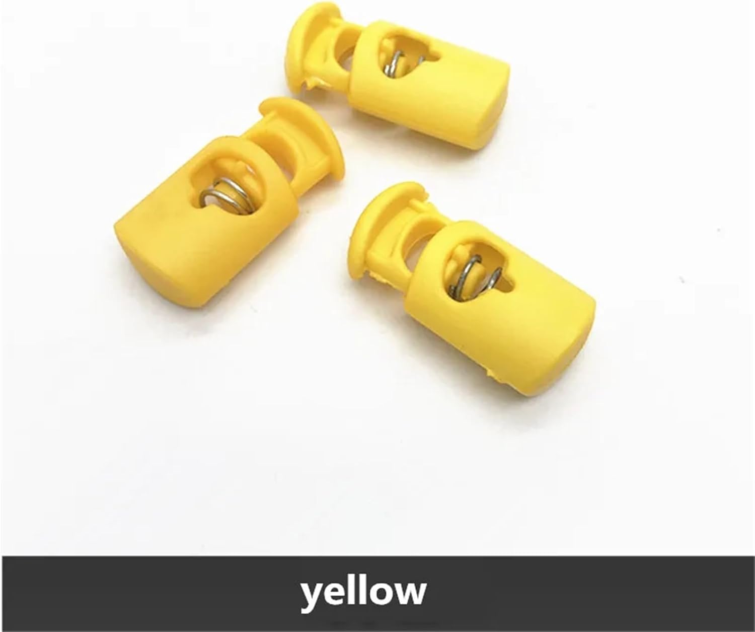 Plastic Cord Lock 200Pcs Single hole Plastic Stopper Cord Lock Tighten Spring Cord End Buckles For Drawstring
