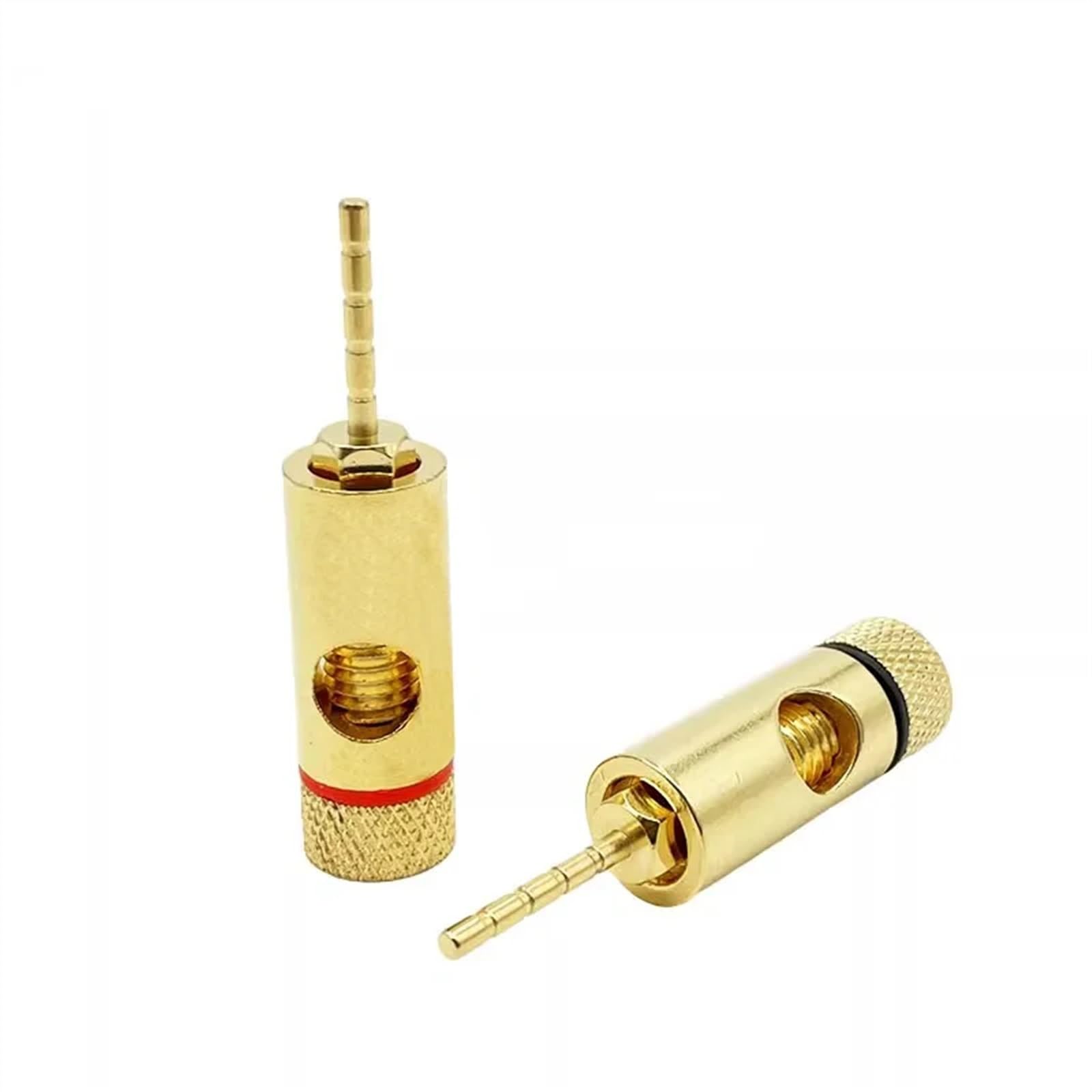 Adaptateur de fiche Banane à Broche Droite en cuivre plaqué Or, 2mm, bornes Banane, fiches de Haut-Parleur, connecteur de câblage, 8/40 pièces(40Pcs (20Pairs))