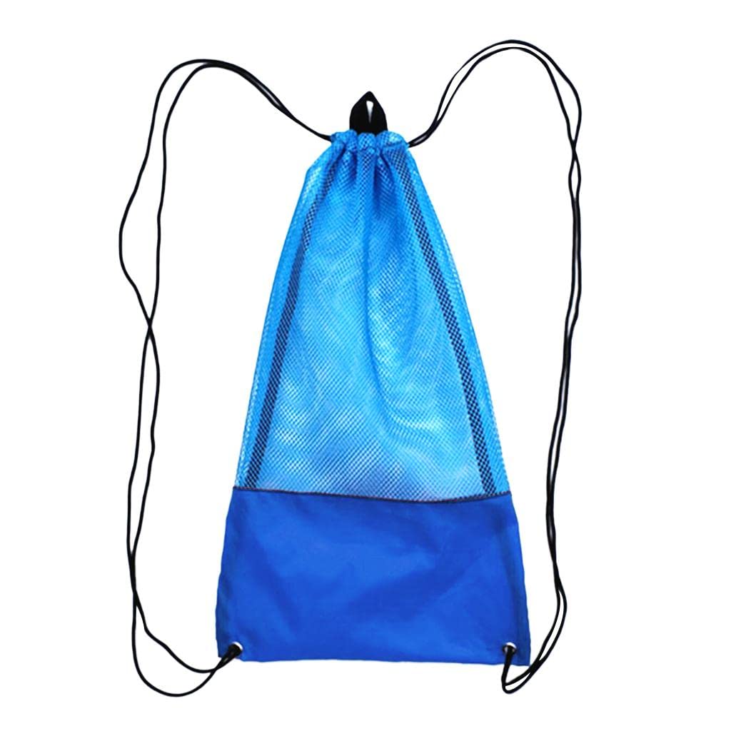 LOOM TREE® Mesh Draw Bag for Scuba Diving Snorkel Fins Goggles Mask S Blue | Water Sports | Scuba & Snorkeling | Gear Bags-image-15