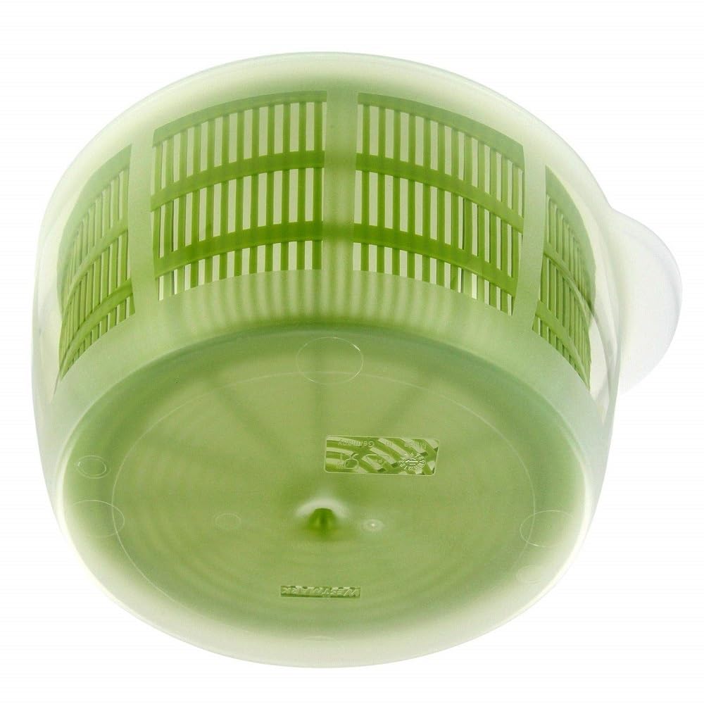Westmark Essoreuse à Salade, Capacité : 5 litres, ø 26 cm, Plastique, sans BPA, Fortuna, Couleur : Transparent/Vert, 243222E1