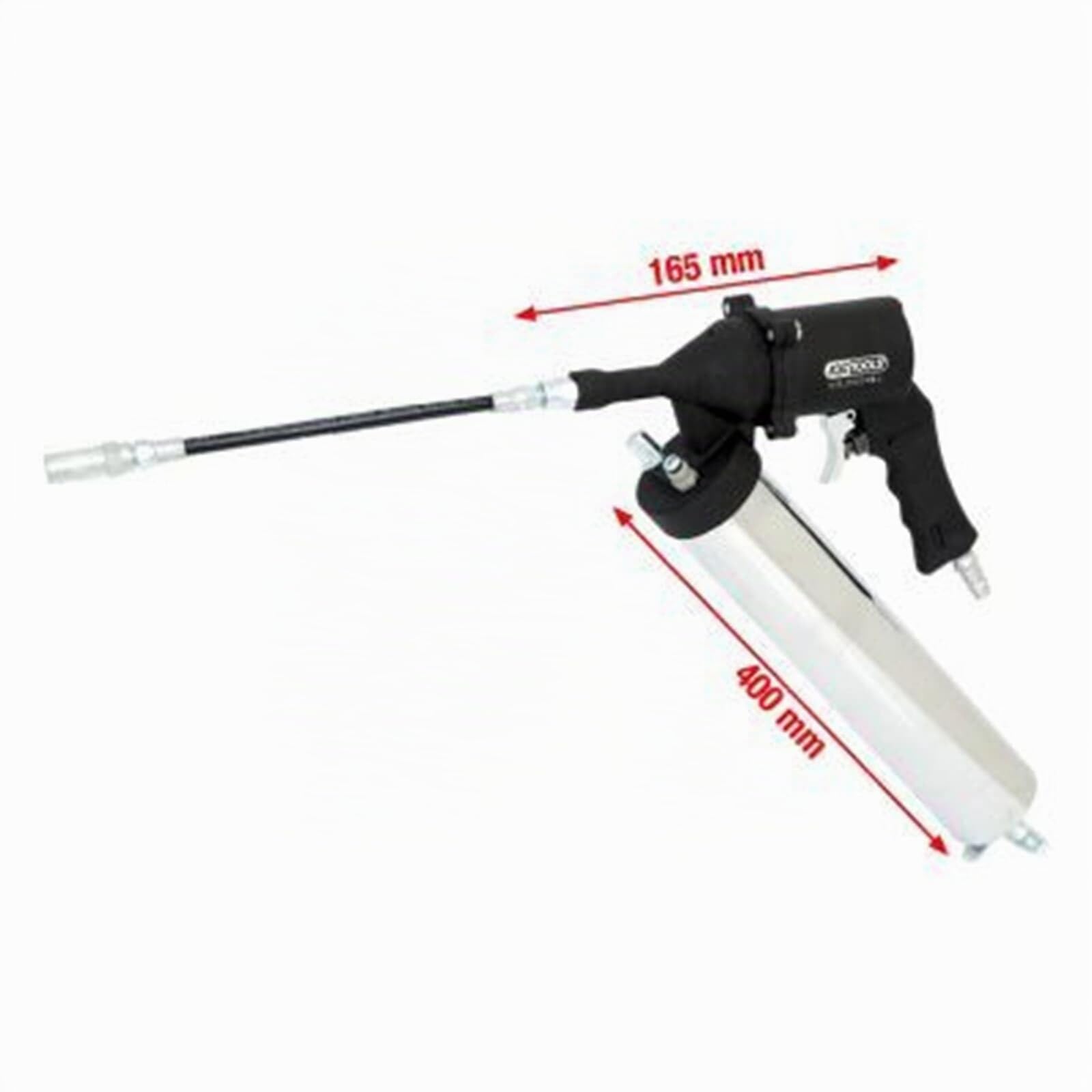 KS Tools 515.3900 Compressore Ingrassatore ad Aria Compressa, Cartucce da 400 G Oppure Grasso Sfuso