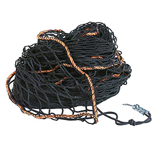 flesta® Anhängernetz 3 x 4 m I Stabiles Abdecknetz für Anhänger & Pritschen I 3 mm PE, 4,5 cm Maschenweite, verstärkter Rand I Inkl. 6 mm Gummiseil & Metallhaken zur Ladungssicherung