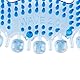 clapur Urinal-Sieb (2x) Duft Baumwollblüte, Spritzschutz fürs Männer WC für jedes Pissoir, Urinal-Einlage, Lufterfrischer, Kunststoff-Matte, rund blau