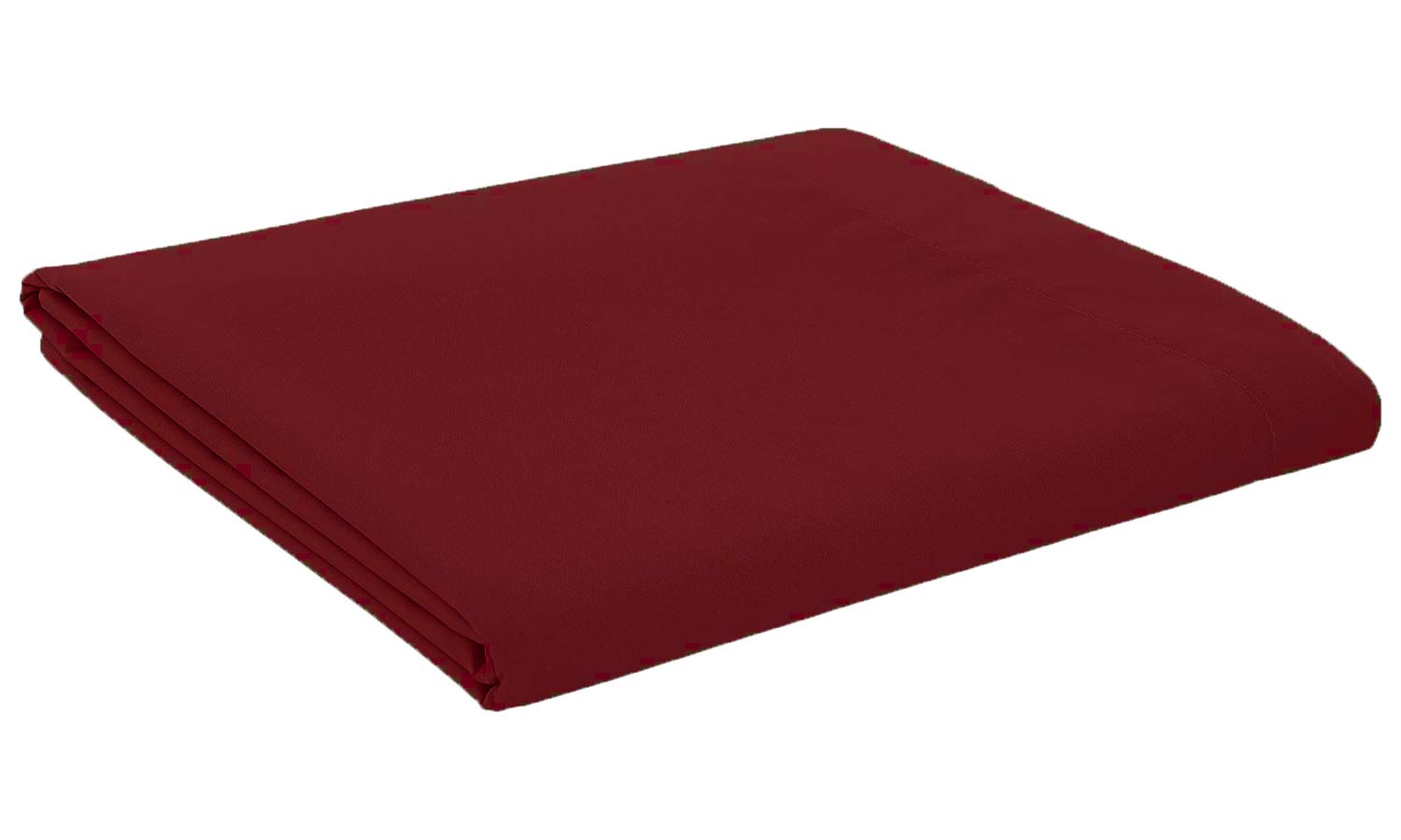 Amigozone Burgandi Plain Pollycotton Flat Sheet Or Pair Of Housewife Pillow Cases- Housewife Pillow Cases Pair