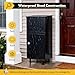 Parcel Drop Boxes for Outside, Extra Large Package Delivery Boxes with Secure Storage, Anti-Theft Galvanized Steel,Waterproof Package Delivery Box for Outdoor Porch with Password Lock (Black)