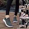 Slip On Trainers Men Breathable Mesh Lining Running Shoes Mens Soft Cushioned Footbed Work Trainers Low-Top Easy Close Lightweight Trainer Arch Support Plantar Fasciitis Shoes Outdoors #1