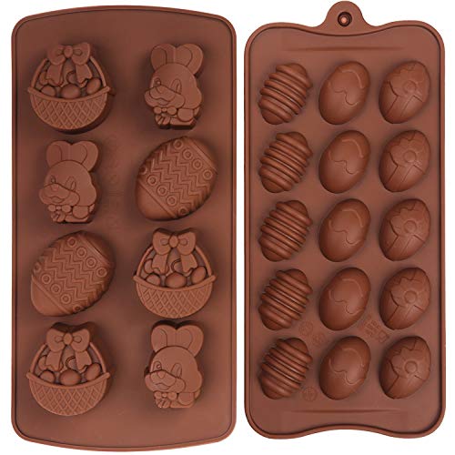 Crethink 2 Pezzi Stampi per Cioccolato in Silicone...