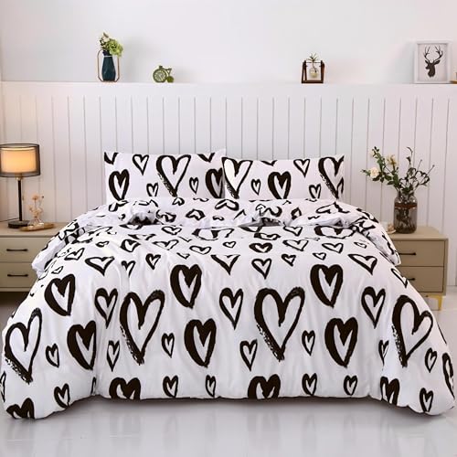 SDIII Love Heart Comforter Set Full