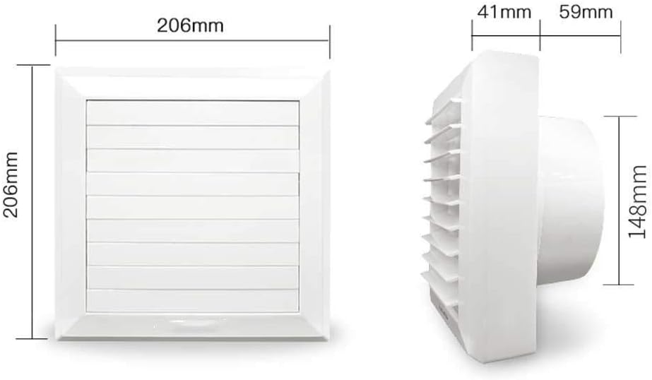 Electrically Reversible Window Fan-Features Storm Guard andIntake Exhaust Speeds
