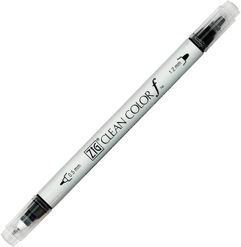Miniatura 4 de Kuretake ZIG CLEAN COLOR f, 0.020 in y 0.047 in, certificado AP, sin olor, libre de xileno, apto para papel oscuro, perfecto para ilustrar, dibujar,