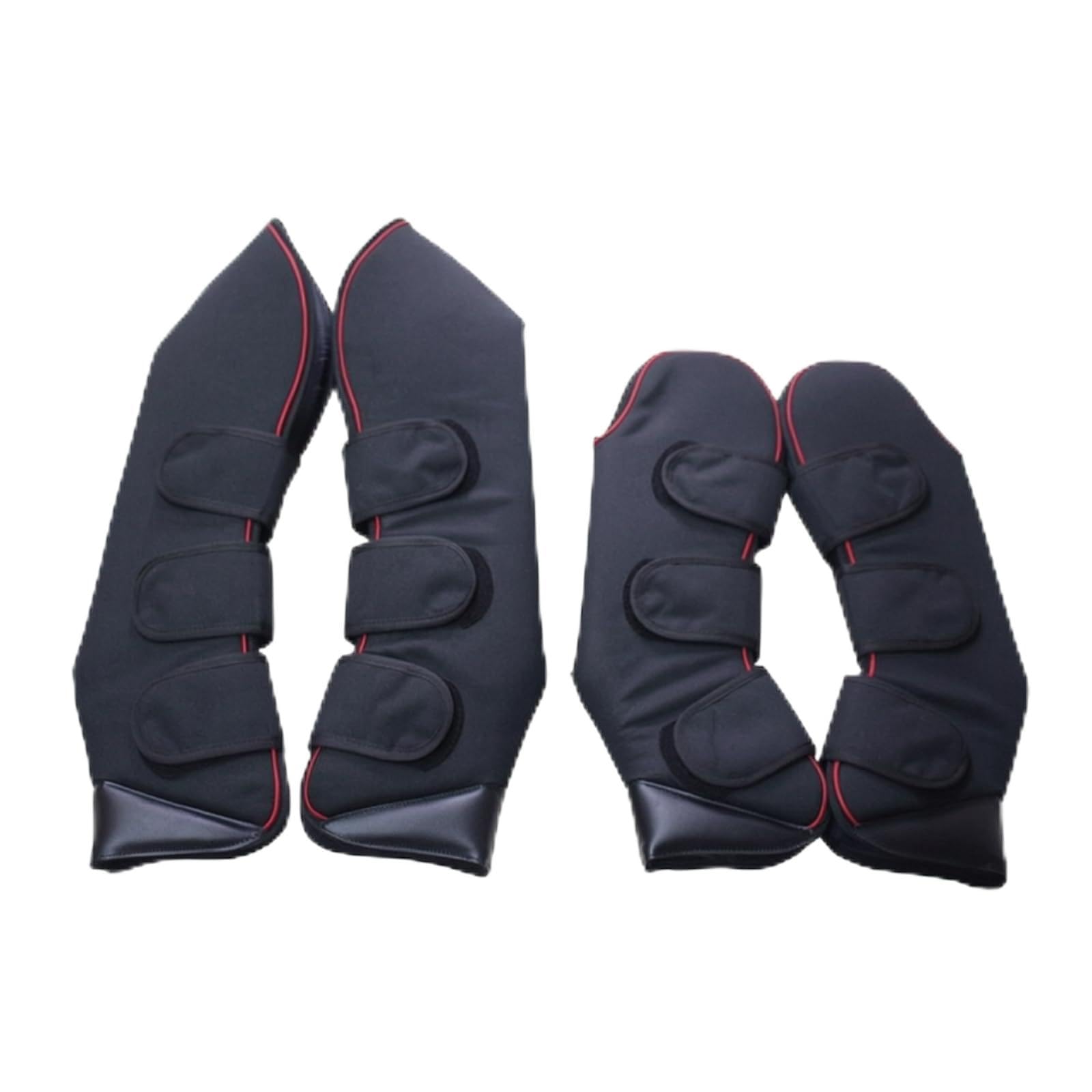 Protectores de Pierna para Caballo Botas de Viaje Guindaletas Cañoneras con Fijación Múltiple de Que Mantiene en Su Sitio Adecuados para Transporte Entrenamiento