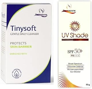 Tinysoft Cleanser and UV Shade Sunscreen, Combo Set, 100ml Cleanser with 50g Sunscreen Price In India