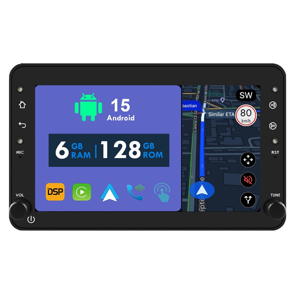 RoverOne Radio de coche GPS para Alfa Romeo 159 Brera Spire Sportwagon 2005-2011 Carplay Android Auto Stereo Unidad principal Bluetooth Sat Navigation
