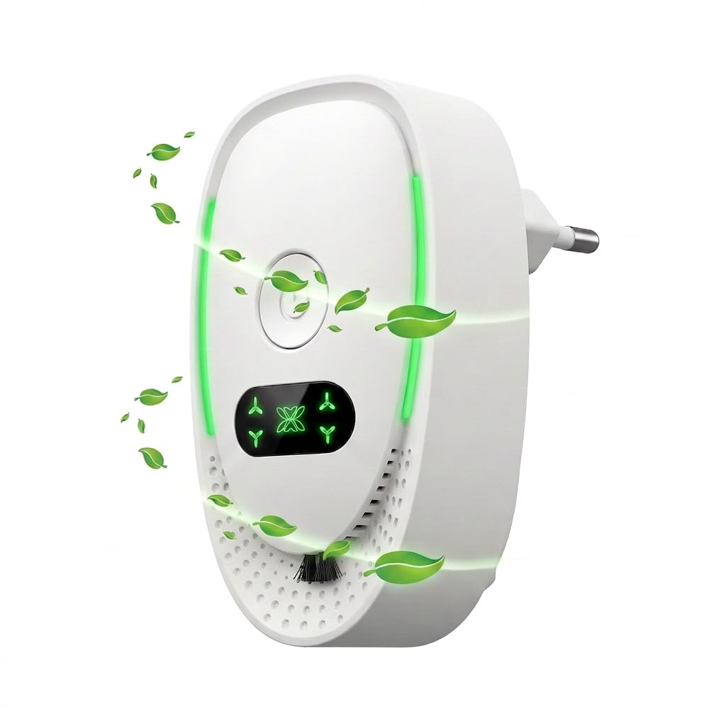 Purificador de Aire Plug in Purificador de Aire de Iones Negativos Mini Air Purifier con España LED sin Filtro para Dormitorio, Oficina y Sala de Mascotas, Funcionamiento Silencioso y Bajo Consumo