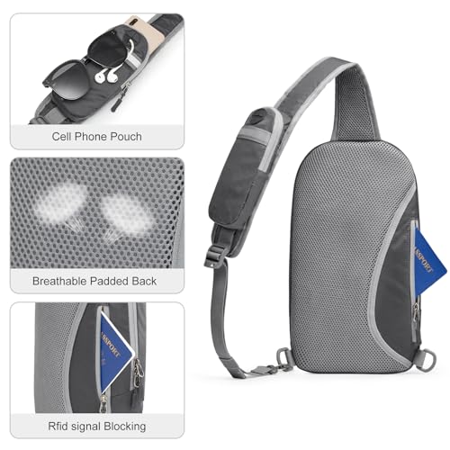 Image of G4Free Sling Bag RFID Blocking Lightweight Crossbody Backpack Chest Shoulder Bag for Travel Sports Running