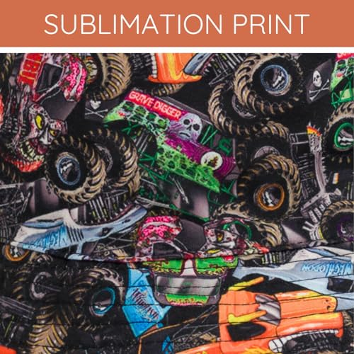 Monster Jam Grave Digger El Toro Loco Megalodon Max D Monster Mutt Zombie One Size Bucket Sun Hat Black OS Youth 7