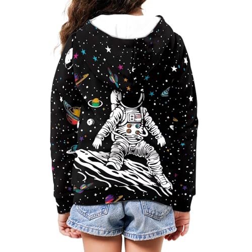 Image of Zipper Hoodie for Kids Full Zip Up Sweatshirt Active Coat Hooded Pullover with Pockets Size 6-16 Boys Girls