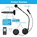 Motorcycle Helmet Wireless Bluetooth Headset Headphones for Helmets Wireless Headphones with Microphone Sound System for Motorcycle 0.27 inches Silm