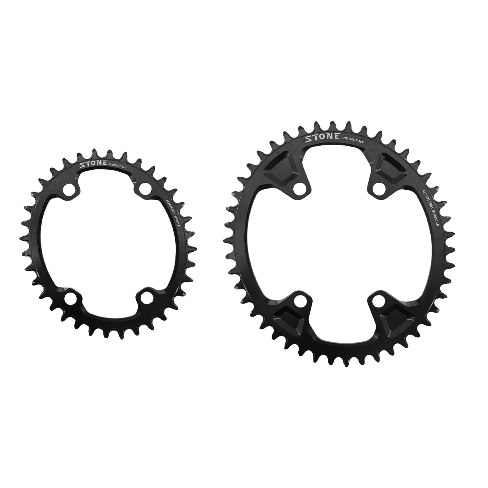 8月末迄 気まぐれお値下げ中♡ Yoshinob チェーンリング 限定デザイン Amazon | Stone GRX RX810 RX600 36-60T Tooth Road Bike
