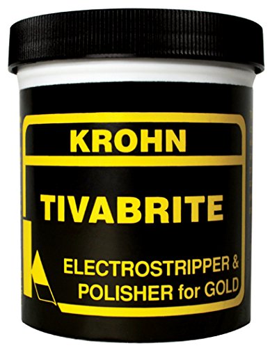 Tivabrite Electro Jewelry Stripper Gold Polisher Fire Scale Removal Dry Compound 1 Lb. Jar
