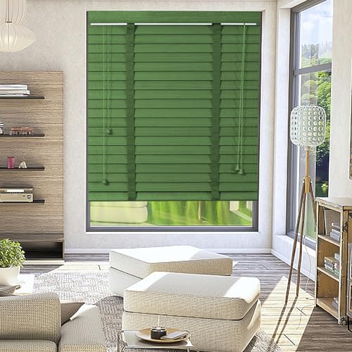 Venetian Blinds for Windows, Wooden Window Blinds, Privacy...