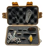 Generisch Coinpad/Aufbewahrungsbox/Coinbox/Münzenaufbewahrung/Fundbox/Sondeln/Metalldetektor Zubehör/Treasure Box (braun)