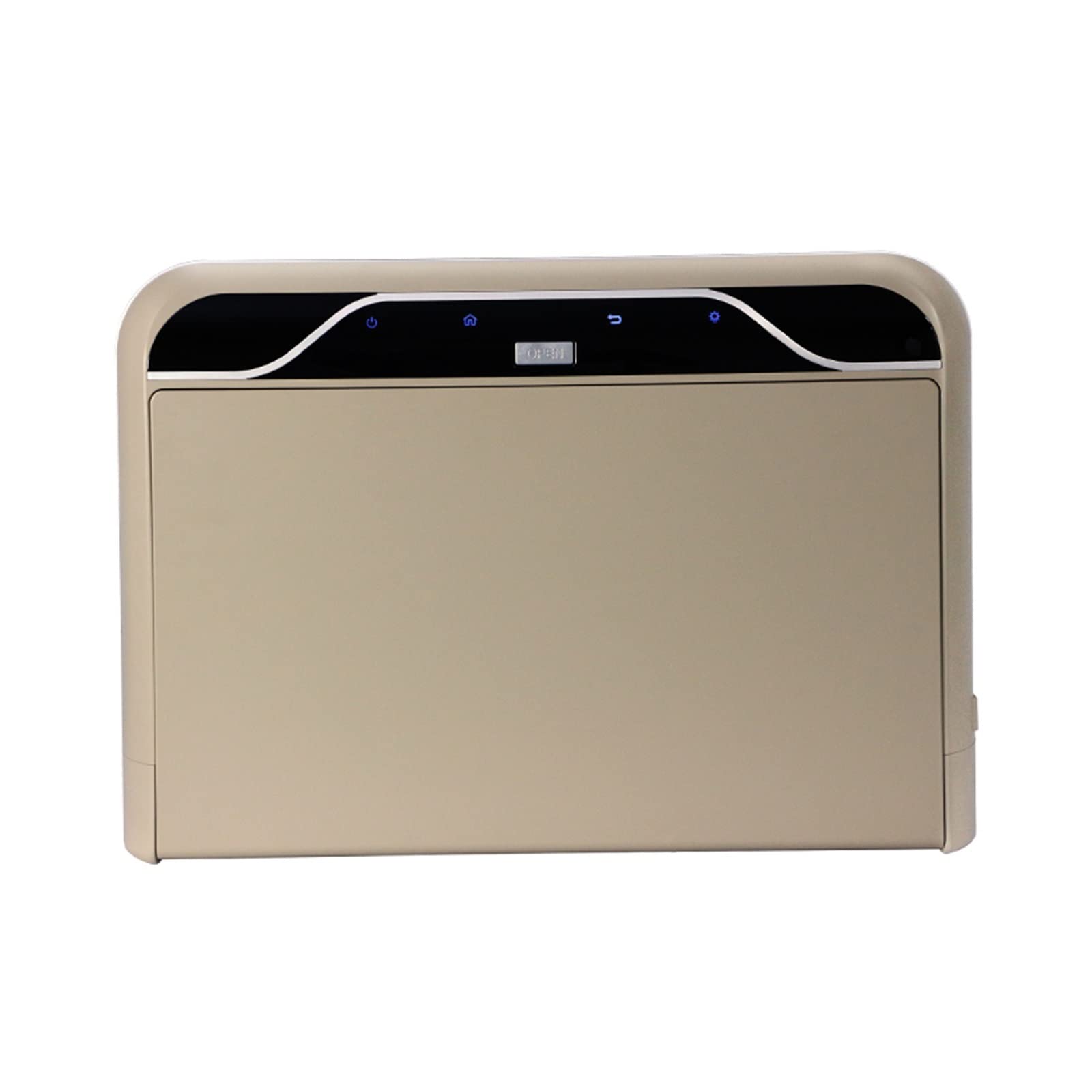 Moniteur de Montage sur Toit Voiture HD 1080P 19 Pouces Plafond Rabattable écran supérieur MP5 Lecteur multimédia WiFi/Bluetooth(19 inch Beige)