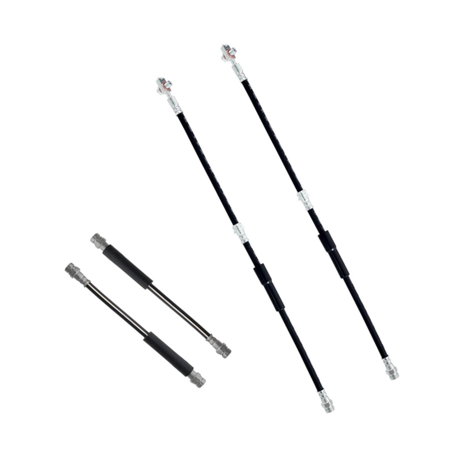 BandelOne enthält 4x Bremsschlauch + Febi Bremsleitung Va+Ha passend für A3 8P Golf 5+6