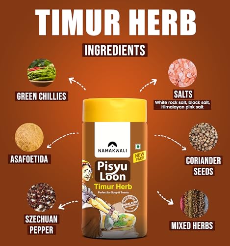 Image of Namakwali Flavoured Pahadi Salt Schezwan Pepper Timur Seasoning, 100 Gram | Seasoning mix for Popcorn, Noodles, Raita, Juice, Fruits, Sweet Corn, Makhana & more | 100% Organic & No Preservatives | Shark Tank India product