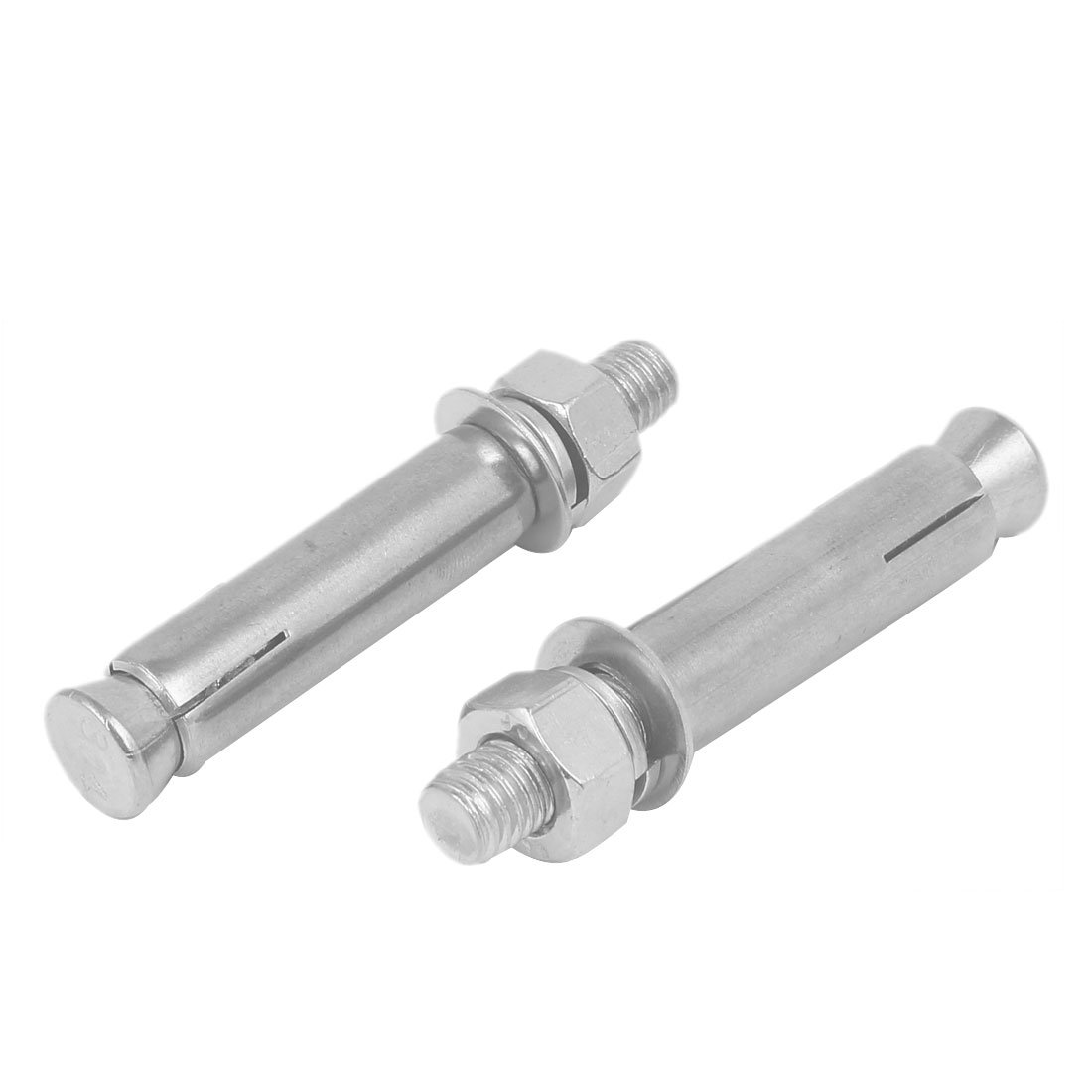 4-Pack M10x60mm Hex Expansion Bolts - Galvanized Steel For Concrete & Masonry