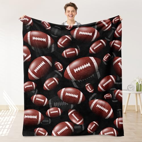 American Football Blanket for Boys American Football Gift for Boys Kids Soft Throw Blanket for Bed Room Decor 40x 50