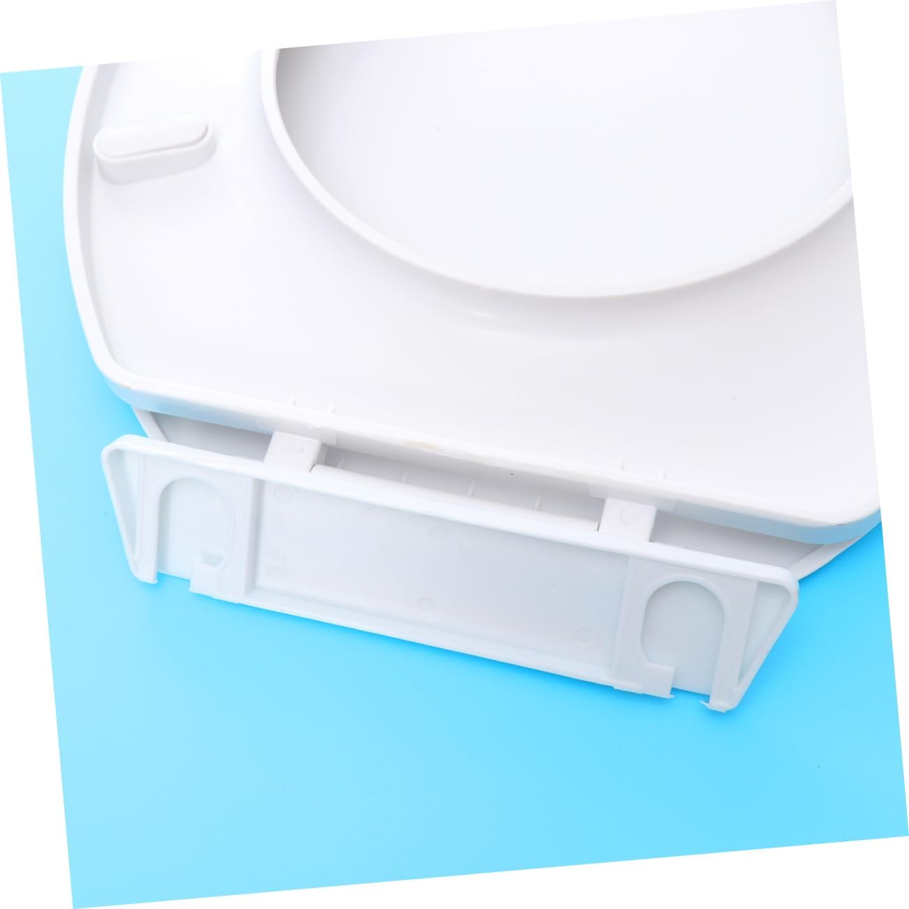 Veemoon Pp Toilet Seat Cover O-Shaped Bathroom Lid Sturdy Hinges Easy Install Waterproof Skin-Friendly for Home Use
