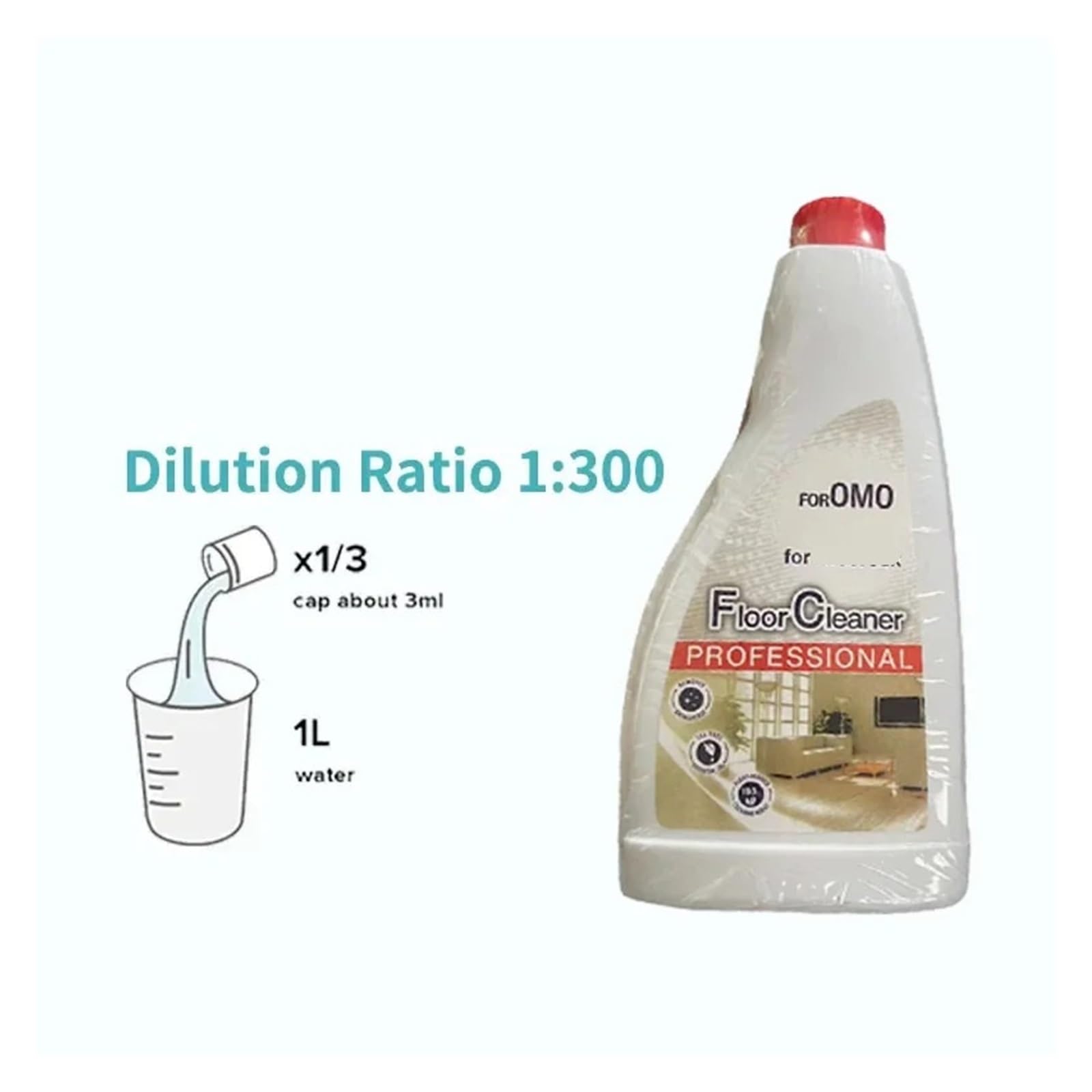 Robot Vacuum Cleaning Floor Cleaning Solution Compatible for S8 Pro Ultra/S7 MaxV Ultra/Dyad/S7/Q5/Q7 Vacuum Cleaner Parts Robot Mops 480ML(2pcs)