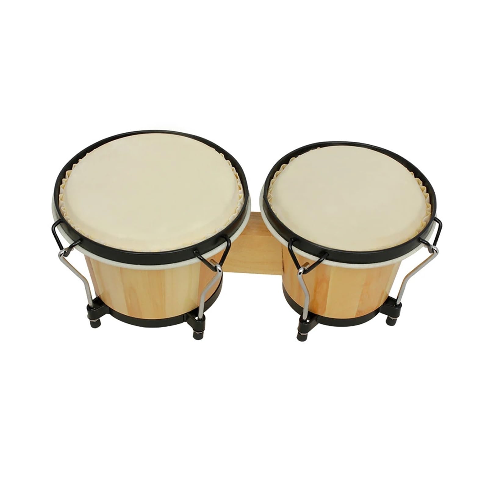 Bongos Bongos de madera tambor percusión instrumentos musicales aprendizaje música educativa con llave