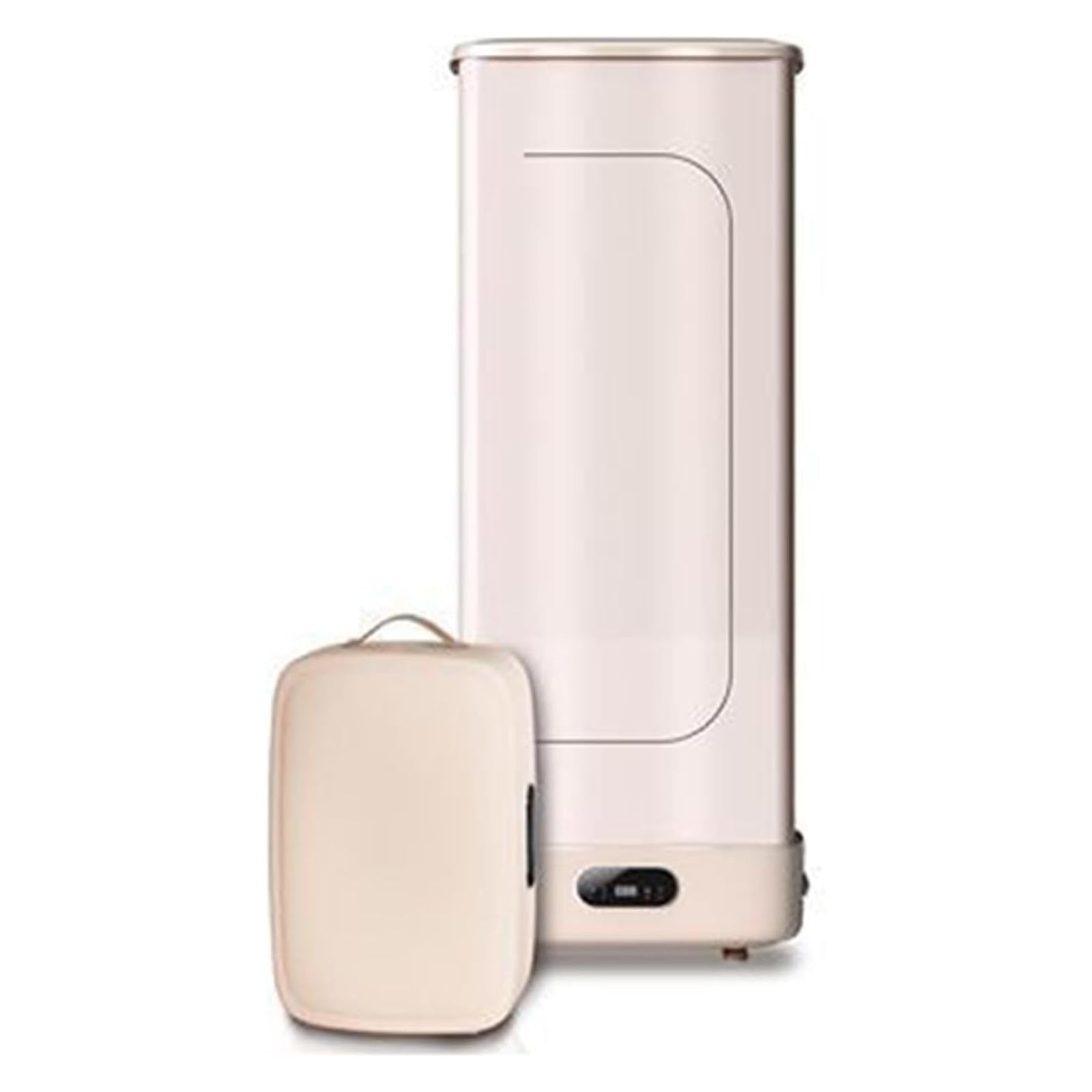 Tragbarer Wäschetrockner 800W,Mini-Wärmepumpen mit Trocknertasche,PTC-Heizung und LED-Anzeige mit 0-3H Timer/Auto Abschaltung,Klein Faltbarer Warmlufttrockner für Apartment